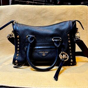 Micheal Kors studded leather handbag